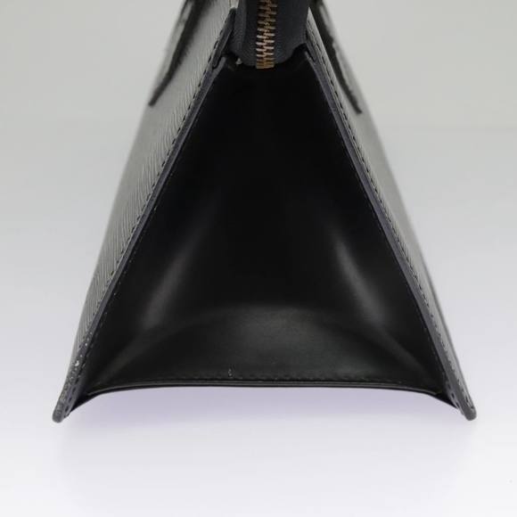 LOUIS VUITTON Epi Sac Triangle Hand Bag Black M52092 LV Auth 91033 - Picture 4 of 16